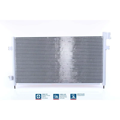 Abbildung von NISSENS 94578 Klimakondensator ohne Trockner Aluminium 677 R 134a