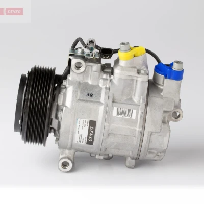 Abbildung von DENSO DCP05108 Kompressor 6SBU14C 12V PAG 46 R134a mit Magnetkupplung BMW: 5 Touring, Saloon