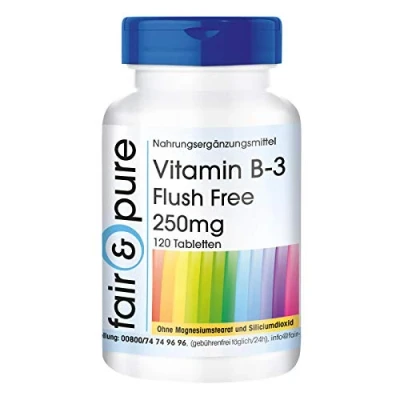 Abbildung von Fair &amp; Pure® Vitamin B3 Tabletten 250mg Flush Free 120 vegan