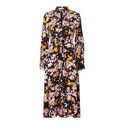 Abbildung von Selected Femme Print Maxikleid, Damen, Größe: 36, Black