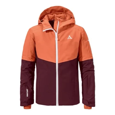 Abbildung von Schöffel Mädchen Ski Jacket Rastkogel G, wasserdichte, atmungsaktive Skijacke, Kinder Winterjacke mit 4 Wege Stretch und verstellbarem Armabschluss, dark burgundy, 140