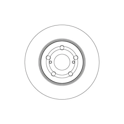 Abbildung von TRW Bremsscheibe TOYOTA: Yaris IV 260mm 22mm 5 100mm Belüftet lackiert DF4630 43512K0030 Bremsscheiben, Scheibenbremsen