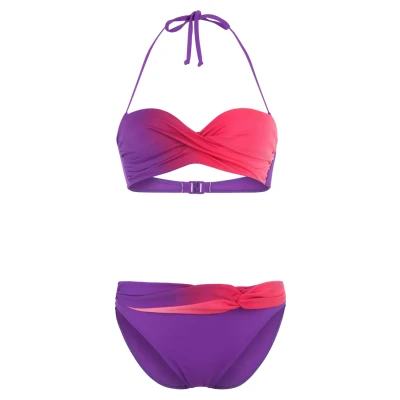 Abbildung von Lascana Bandeau Bikini SET Bikini, Damen, Größe: 34xC, Lilac/pink