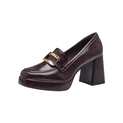Abbildung von Tamaris Trotteur Plateaupumps, Damen, Größe: 39, Merlot Schuhe