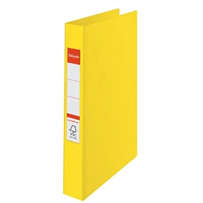 Abbildung von Esselte 4 Ring Binder, PP, Holds up to 190 Sheets, Vivida Range, 42 mm Spine, 14458 A4, Yellow