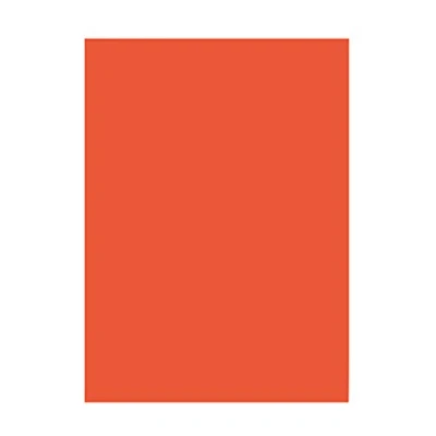 Abbildung von folia 6340 Tonpapier orange, DIN A3, 130 g/qm, 50 Blatt zum Basteln und kreativen Gestalten von Karten, Fensterbildern für Scrapbooking