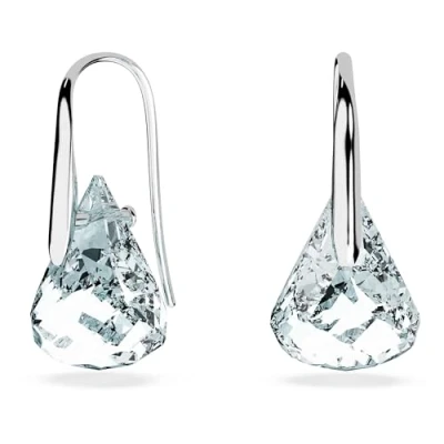 Abbildung von Swarovski Lunar Tropfenohrringe, Blau, Rhodiniert
