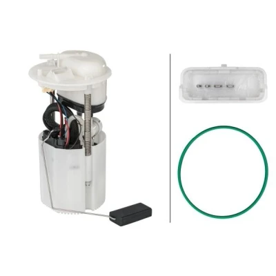 Abbildung von HELLA 8TF 358 146 281 Kraftstoff Fördereinheit mit Dichtung, Tankgeber Druckregler elektrisch FIAT: Panda II Hatchback, 500 Hatchback