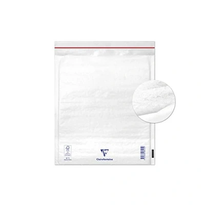 Abbildung von Clairefontaine 7345C Packung mit 10 Luftpolster Versandtaschen weiß 220x260 mm, 90g, 1 Pack