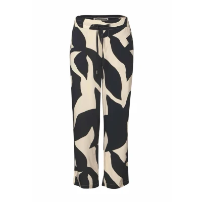 Abbildung von Street One Gemusterte WIDE LEG Stoffhose, Damen, Größe: 40x26, Grau