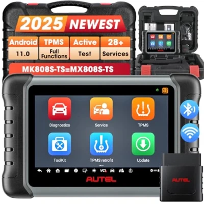 Abbildung von Autel MK808S TS obd2 Diagnosegerät, 2024 Neuestes Android 11 Bluetooth Diagnosetablet mit Öl/EPB/BMS/SAS/DPF Reset und komplette TPMS Service(höher Version von MK808TS/MK808BT), 28+ Dienste