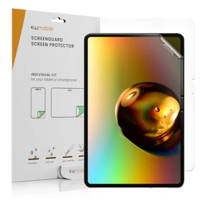Abbildung von kwmobile 2X Schutzfolie kompatibel mit Xiaomi Pad 6 Folie klar Full Screen Tablet