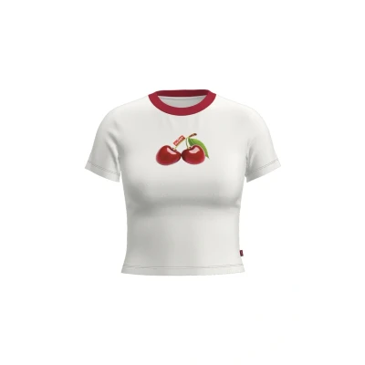 Abbildung von Levi&#039;s Essential Sporty TEE Tshirt print, Damen, Größe: XS, Bright white