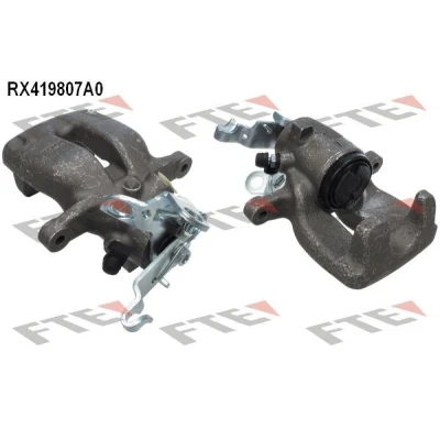 Abbildung von FTE 9290874 Bremssattel grau Aluminium Hinterachse links ohne Halter VOLKSWAGEN: Golf 5, 6, AUDI: A3 Sportback, Hatchback, TT Coupe