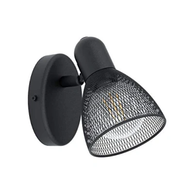 Abbildung von Eglo 98621 Spotleuchte CAROVIGNO schwarz E14 1X28W L:6,5cm H:10,5cm dimmbar