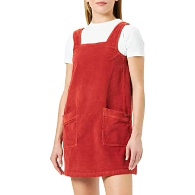 Abbildung von Pepe Jeans Damen Siren Cord Dress, Red (Brick), L