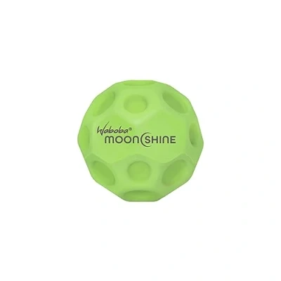 Abbildung von Waboba Unisex Erwachsene Moonshine Leuchtball, Moon, Hyper Bouncy im Dunkeln Leuchtend, Extra Sprungkraft Ball Grün, One Size
