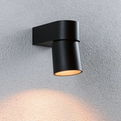 Abbildung von Paulmann LED Außen Wandleuchte »Kimu IP44 80mm 2200K 7,8W 500lm 230V 70 Anthrazit Aluminium«, 1 flammig, insektenfreundlich