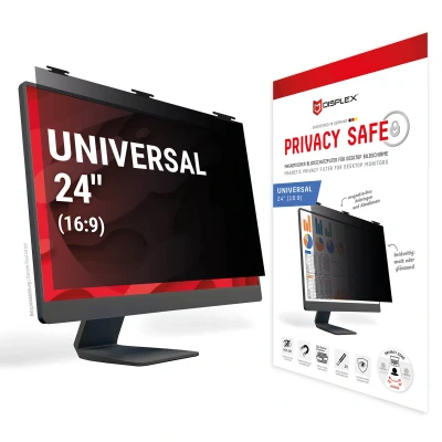 Abbildung von Displex Displayschutzfolie »Privacy Safe Blickschutzfilter«, für Universell Monitore mit 24 (16:9), Blickschutzfolie, Schutzfolie, Bildschirmschutz, kratz &amp; stoßfest