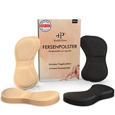 Abbildung von Fersenpolster für zu große Schuhe 12Stk. Fersenkissen Fersenschutz Fersenhalter Schwamm Pumps Sneaker Selbstklebende Komfort Schuheinlagen