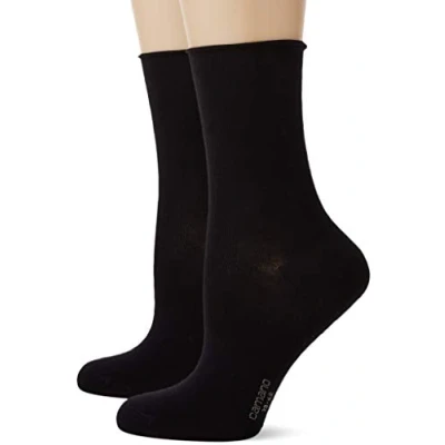 Abbildung von Camano Damen 2281 Socken, Schwarz (Black 0005), 39 42 EU