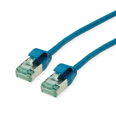 Abbildung von ROLINE RM U/FTP DataCenter Patchkabel Kat.6A (Class EA), Slim, blau, 3 m