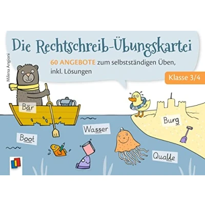 Abbildung von Die Rechtschreib Übungskartei Klasse 3/4: 60 Angebote zum selbstständigen Üben, inkl. Lösungen