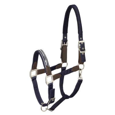 Abbildung von Schockemöhle Halfter Memphis Safety Nylon Navy Warmblut