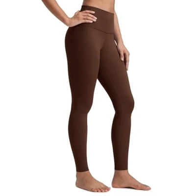 Abbildung von CRZ Yoga Butterluxe Damen High Waist Sport Leggings Blickdicht Leggins Sporthose Workout Gym Yogahose 71cm Lava Braun 40