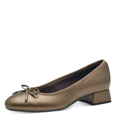 Abbildung von MARCO TOZZI Damen Pumps mit Schleife Elegant, Gold (Dark Gold), 39 EU