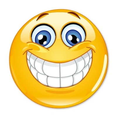 Abbildung von easydruck24de 1 Smiley Aufkleber Smile I kfz_297 rund Ø 15 cm Emoticon Sticker lachend für Laptop Tür Motorrad Roller Auto wetterfest
