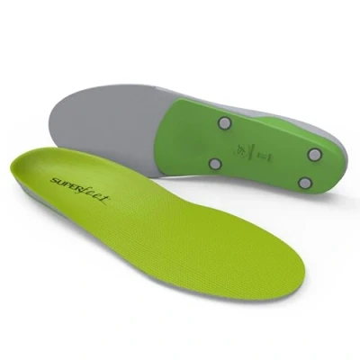 Abbildung von Superfeet GREEN Einlegesohlen, Größe 37 38.5, Premium Schuheinlagen mit hoher Fußgewölbestützung, Orthopädische Einlagen für maximalen Halt, Herren, Damen, Unisex, Grün, C (37 38.5 EU)