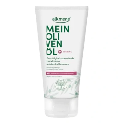 Abbildung von alkmene Handcreme für sehr trockene Hände 75 ml 96% bestätigen Schutz vor dem Austrocknen Feuchtigkeitsspendende Hand Creme mit Olivenöl Männer &amp; Frauen Handpflege vegan