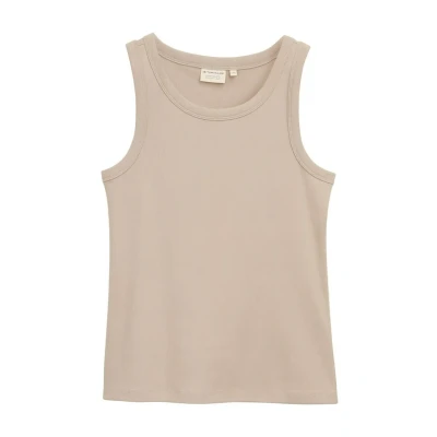 Abbildung von TOM Tailor MIT Struktur Top, Damen, Größe: Medium, Soft taupe grey