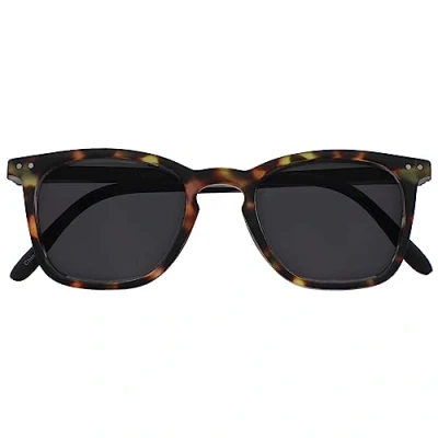 Abbildung von Opulize Bex Sonnenbrille Groß Quadrat Cool Designer Rahmen Federscharniere Kratzfeste Getönte Linse UV400 Schutz Braun Schildpatt Mattschwarz Bügel Herren Damen S64 2 +0.00