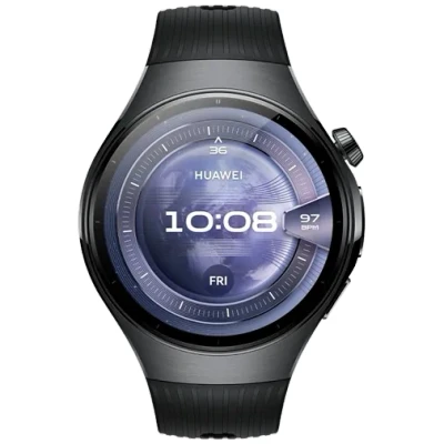 Abbildung von Huawei Watch 5 46mm Schwarz (Schwarzes Gummi Armband)