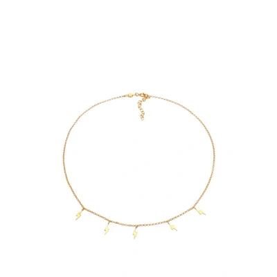Abbildung von Elli Choker Flash Halskette goldcoloured, Damen, Größe: 36, Gold coloured