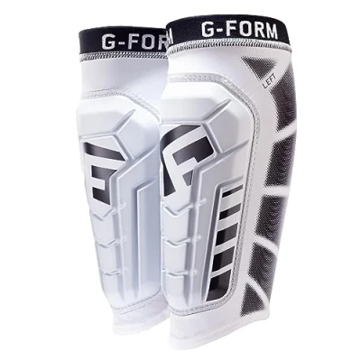 Abbildung von G Form Pro S Vento Fußball Schienbeinschoner und Ärmel Weiß, Jugend S/M