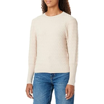 Abbildung von ONLY Women&#039;s ONLFAYE L/S PUFFSLEEVE CC KNT Pullover, Pumice Stone/Detail:Melange, S
