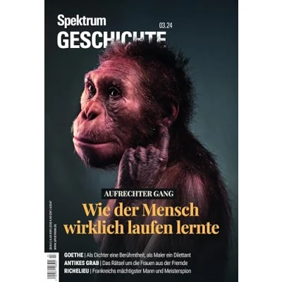 Abbildung von Spektrum Geschichte 3/2024 Aufrechter Gang: Wie der Mensch wirklich laufen lernte (Spektrum Geschichte: Von Menschwerdung bis in die Neuzeit)