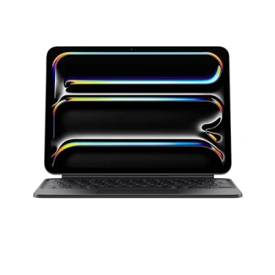 Abbildung von Apple iPad Magic Keyboard Case für das 11&#039;&#039; Pro (M4) angenehmes Tippen, integriertes Trackpad, Reihe mit Funktionstasten, Deutsch Schwarz ​​​​​​​