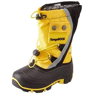 Abbildung von KangaROOS Unisex Kinder Kanga bean Iii Stiefel, Lemon Chrome Jet Black, 35 EU