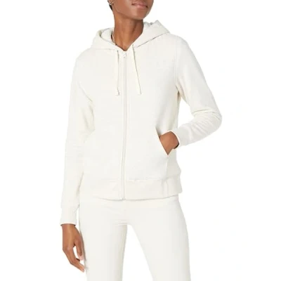 Abbildung von Amazon Essentials Damen Sherpa gefütterte Fleece Kapuzenjacke mit durchgehendem Reißverschluss (erhältlich in Übergröße), Haferbeige Meliert, S