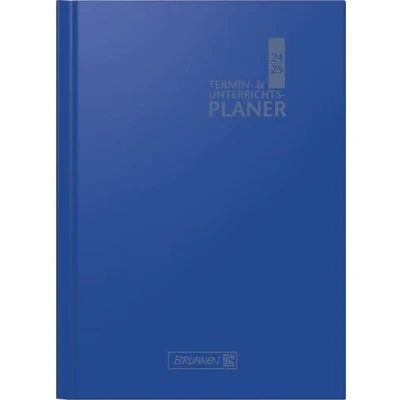 Abbildung von BRUNNEN Termin &amp; Unterrichtsplaner (2024/2025), 2 Seiten = 1 Woche, A4, 224 Seiten, Baladek Einband, blau
