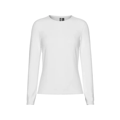 Abbildung von Pieces Pcsirene TEE Langarmshirt, Damen, Größe: Large, Bright white
