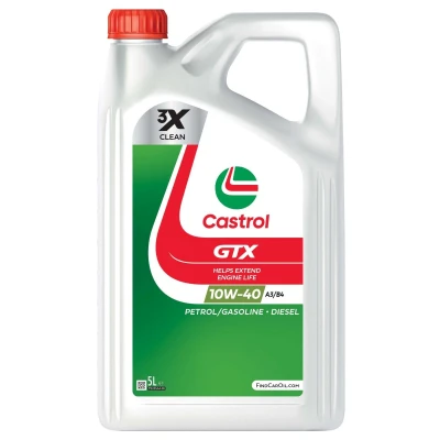 Abbildung von Castrol GTX A3/B4 10W 40 5l Motoröl 15F8FC VOLKSWAGEN: Caddy 2 Kastenwagen, Golf 4, 5, MERCEDES BENZ: E Class Saloon, C Saloon