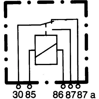 Abbildung von HELLA 4RD 933 332 051 Relais, Arbeitsstrom