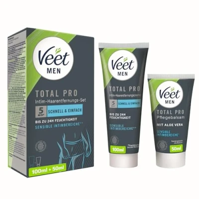Abbildung von Veet Men Intim haarentfernungs set Für Männer 100 Ml Tube &amp; 50 Balsam