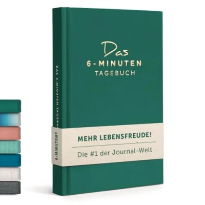 Abbildung von 6 Minuten Tagebuch für Erwachsene (Das Original) Dankbarkeitstagebuch, Wissenschaftlich Fundiertes Journal Buch Achtsamkeitstagebuch Mehr Resilienz &amp; Selbstliebe