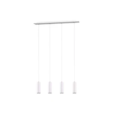 Abbildung von Trio Leuchten Pendelleuchte Marley 312400401, Metall Weiß matt, Pendel 4 flammig, exkl. 1 x GU10